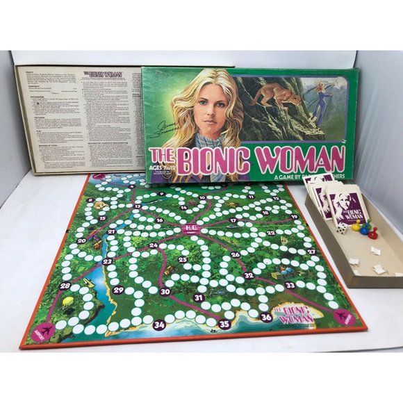 THE BIONIC WOMAN Board Game PARKER BROTHERS 1976 1970s - Picture 6 of 11
